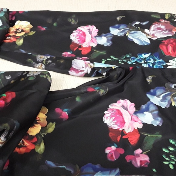 Ted Baker Boho floral oil painting pants NWT Sz 4 - Picture 8 of 8
